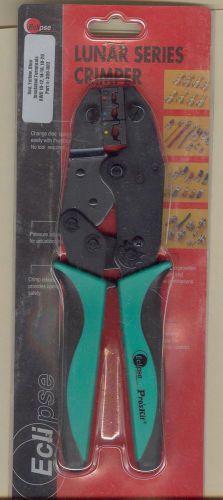 Eclipse lunar ratcheting crimper insulated hand crimping tool 22-10 awg 300-002 for sale