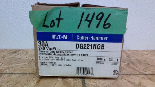 Eaton Cutler Hammer  DG221NGB 30 Amp Safety Switch NIB