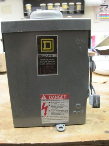 SQUARE D D211NRB 30A 120/240VAC FUSIBLE SAFTY SWITCH OUTDOOR