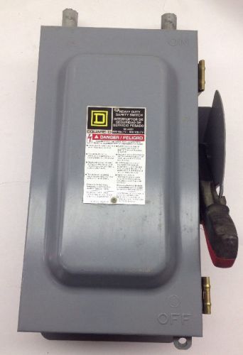 Square D 60 Amp Heavy Duty Safety Switch H362AWK Electric
