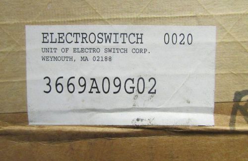 ELECTROSWITCH  W-2 Rotary Switch 600 VAC 125 VDC 3669A09G02