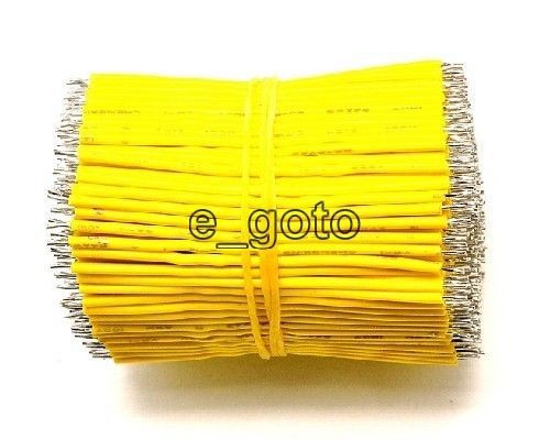 100pcs yellow tinning pe wire pe cable 50mm 5cm jumper wire copper good for sale