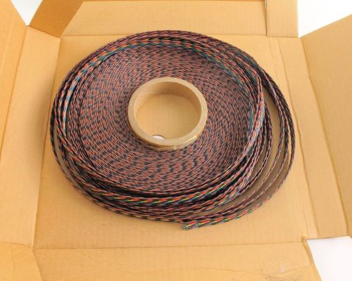 100ft spectra strip planar cable 114-2601-016 braided rainbow 16con 26awg 7/34 for sale
