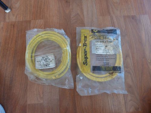 Lot of 2  tpc super-trex cables, p/n&#039;s 89312-au, 89306 for sale
