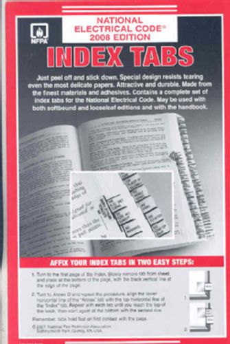 National Electrical Code Index Tabs - Complete Set