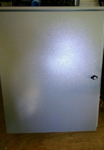 36x30 NEMA 3R Electrical/Communications enclosure. New with backboard.