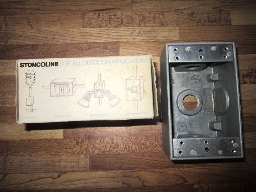 Stonco single gang fs bell box outdoor 3 - 1/2&#034; holes fs111 for sale