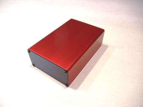 Aluminum project box, enclosure 2&#034;x4&#034;x6&#034;  model # gk4-6 red for sale