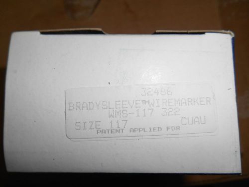 Brady WMS-117-322 BradySleeve Brady Sleeve Wire Marker