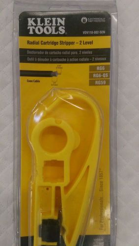 NEW Klein Tools Coax Radial Cartridge Stripper 2 Level VDV110-802-SEN