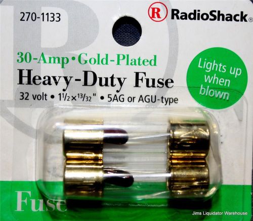 RadioShack® 30-Amp 32V 1 1/2&#034; X 13/32&#034; Fuse (2-Pack) Car Audio Model: 270-01133