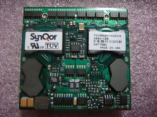Synqor 33 amp no heatsink isolated dc/dc converter pq48050hta33nns  *new* 1/pkg for sale