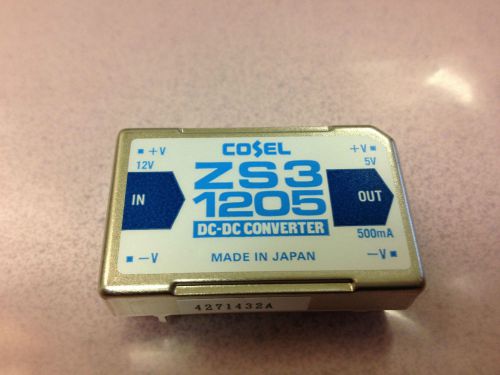 New cosel zs3 1205 dc-dc converter pcb mount 12vdc to 5vdc 500ma 2.5w  save for sale