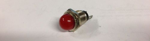 Leecraft 49D-V1-51 Red Indicator Light 7/16&#034; Mount 7 Volts Dome Lens Solder Lugs