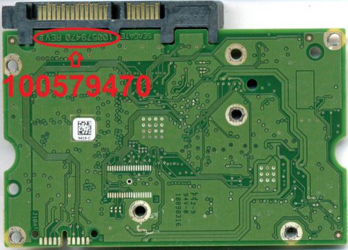 Pcb board for seagate st32000641as 9gv168-301 cc13 tk 2tb 100579470 +fw for sale