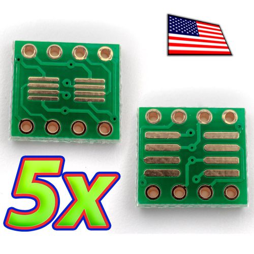 [5x] Double Sided SOP8 and TSSOP8 to DIP8 adapter Breakout PCB Converter