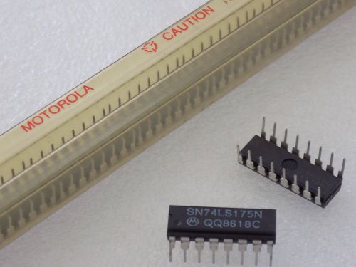5x Motorola SN74LS175N Quad D Flip-Flop Lo-P Schottky Barrier IC QQ86 16-Pin DIP