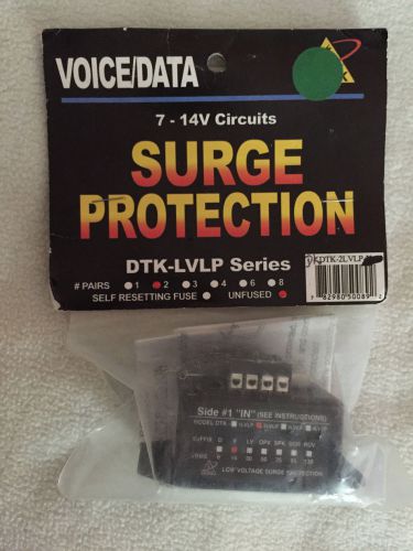 Ditek dtk-2lvlp-x 2-pair terminal strip 7-14v low voltage line protector for sale