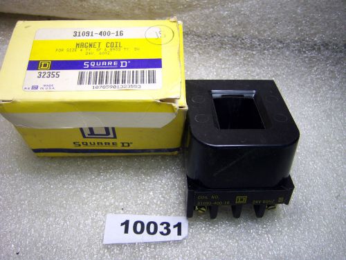 (10031) square d magnet coil 24v 31091-400-16 sz 4 for sale