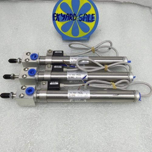 SMC NCDMR075-0500-B535 Air Cylinder w/ SMC D-B53 LEAD ( LOT of 3 pcs)
