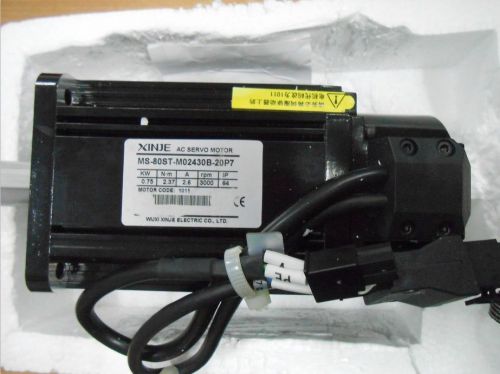 0.75kw xinje servo motor ms-80st-m02430b-20p7 220v 3000rpm 2.37nm 3000 ppr new for sale