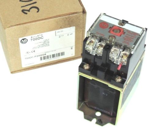 Nib allen bradley 700dc-p200z24 ser. e control relay 24v coil type p for sale