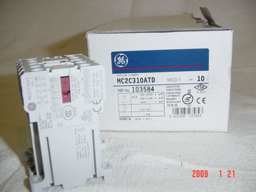 New! ge / general electric contactor mc2c310atd  coil 24 vdc for sale