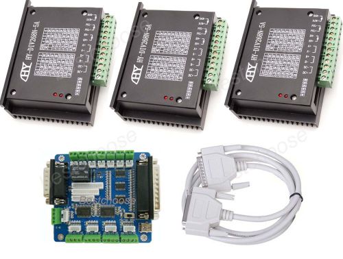 3 axis Stepper Motor Driver 0.2-5A controller &amp; Breakout board for CNC Router