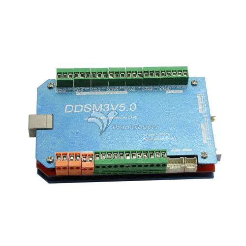 CNC 200KHz 6 Axis USB Mach3 Card Controller Breakout Interface Board Aluminum
