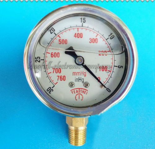 Quality 60MM Upright -760mmhg, -30inhg ~ 0 Oil-filled Shock Vacuum Table best hy