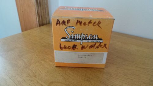 NOS! SIMPSON S08919 PANEL AMMETER AMP METER M-10485-5U