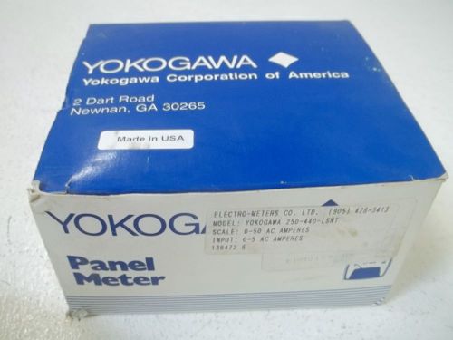 YOKOGAWA 250-440-LSNT PANEL METER 0-50 *NEW IN A BOX*