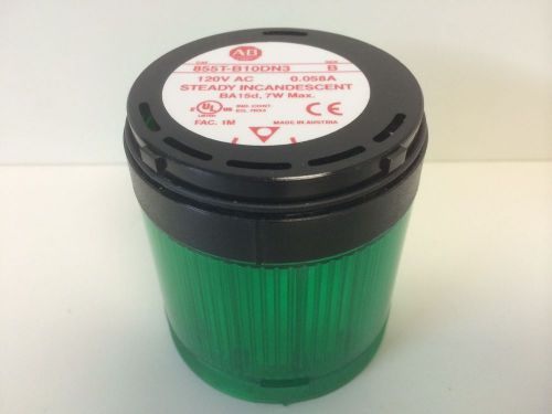 Guaranteed allen-bradley stack light tower green steady incandescent 855t-b10dn3 for sale