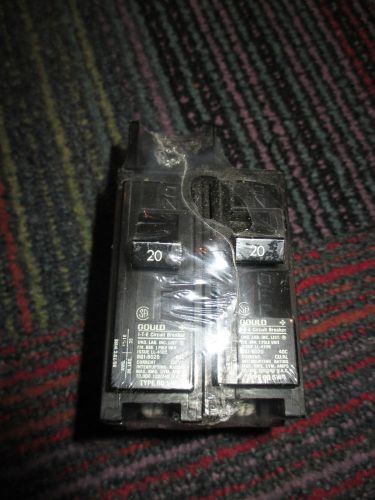 New lot of 2 siemens gould 1-pole 20 amp ite circuit breaker 240 vac bq1-8020 for sale