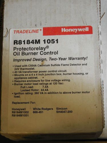 Honeywell Protectorelay Oil Burner Control, R8184M 1051