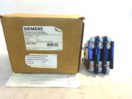 NEW IN BOX SIEMENS/FURNAS 48DC38A4 OVERLOAD RELAY
