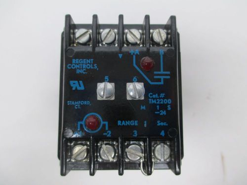 New regent controls tm2200-1s-24 solid state timer 24v-dc 24w 1a amp d296606 for sale