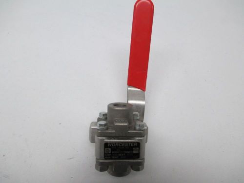 New worcester controls 4466rtse stainless 1440cwp 1/4in npt ball valve d311573 for sale