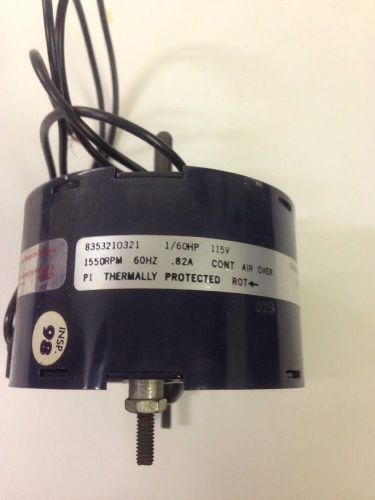 One 1/60 hp 115 v 1550 rpm electric motor for sale