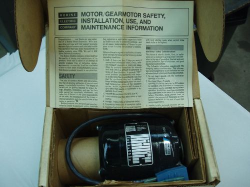 bodine electric motor NSH-33 1/20th HP. NEW in Original box