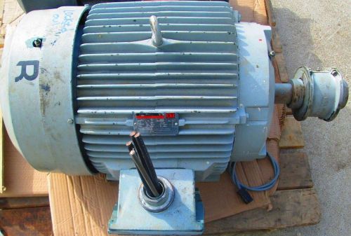 RELIANCE MOTOR 365T TYPE P 75 HP 92 AMP 3 PHASE 1775 RPM 460V A/C MOTOR (44)