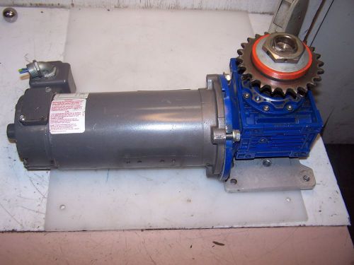 Baldor .5 hp dc electric gearmotor 17.5 rpm output 90 vdc cdp3330 tenv for sale