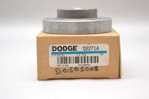 New dodge 022714 5j d-flex 1/2 in bore flange coupling d422643 for sale