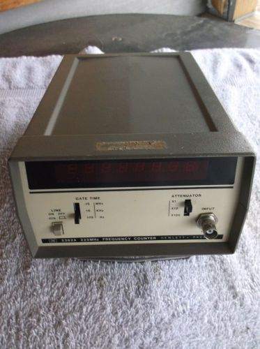 Working hewlett-packard frequency counter model 5382a needing power cord for sale