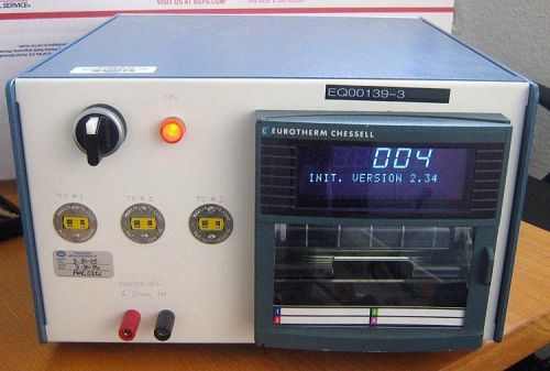 Eurotherm chessell 4103c 100mm strip chart recorder 4 color digital display for sale