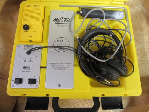 Metro tel cable hound dsp cable and pipe locator model 99-0118 for sale