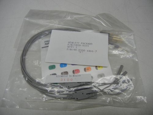 Agilent HP 5959-9333 Logic Analyzer Probe Leads 5 five with labels Grey NOS