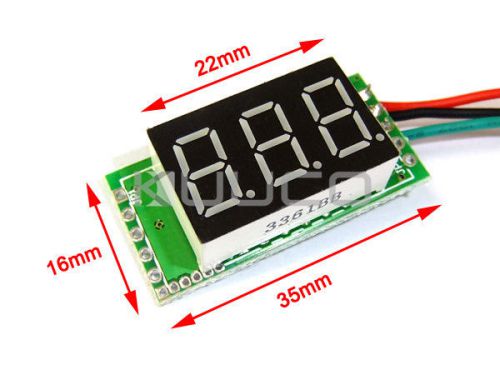 DC Voltage Monitor Meter DC 0V to 100V Red LED Digital Voltage Panel Meter Board