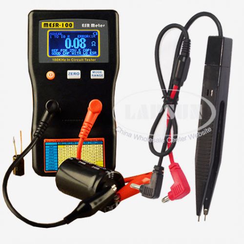 Auto range in circuit esr capacitor meter tester up to 0.001 to 100r mesr100 us for sale