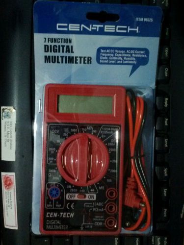 Cen-tech 7 function digital multimeter new in package smoke free home for sale